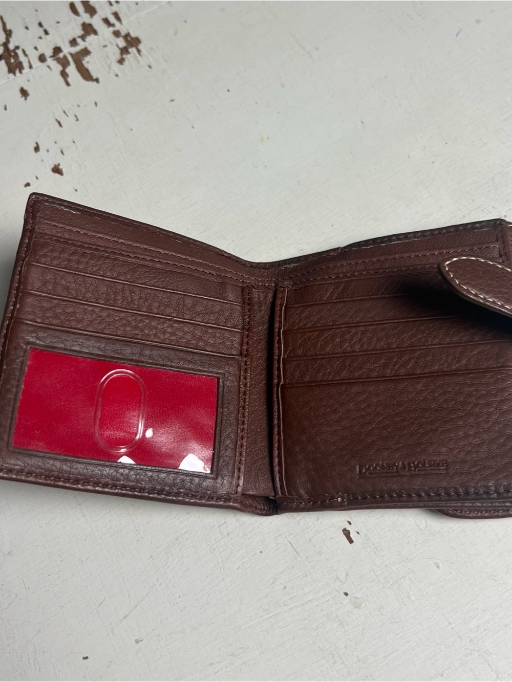 DOONEY & BOURKE- Pebble Grain Leather Wallet Brown - Picture 3 of 6